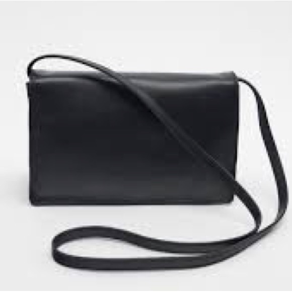 Zara Bags Zara Minimalist Leather Crossbody Bag Green Poshmark